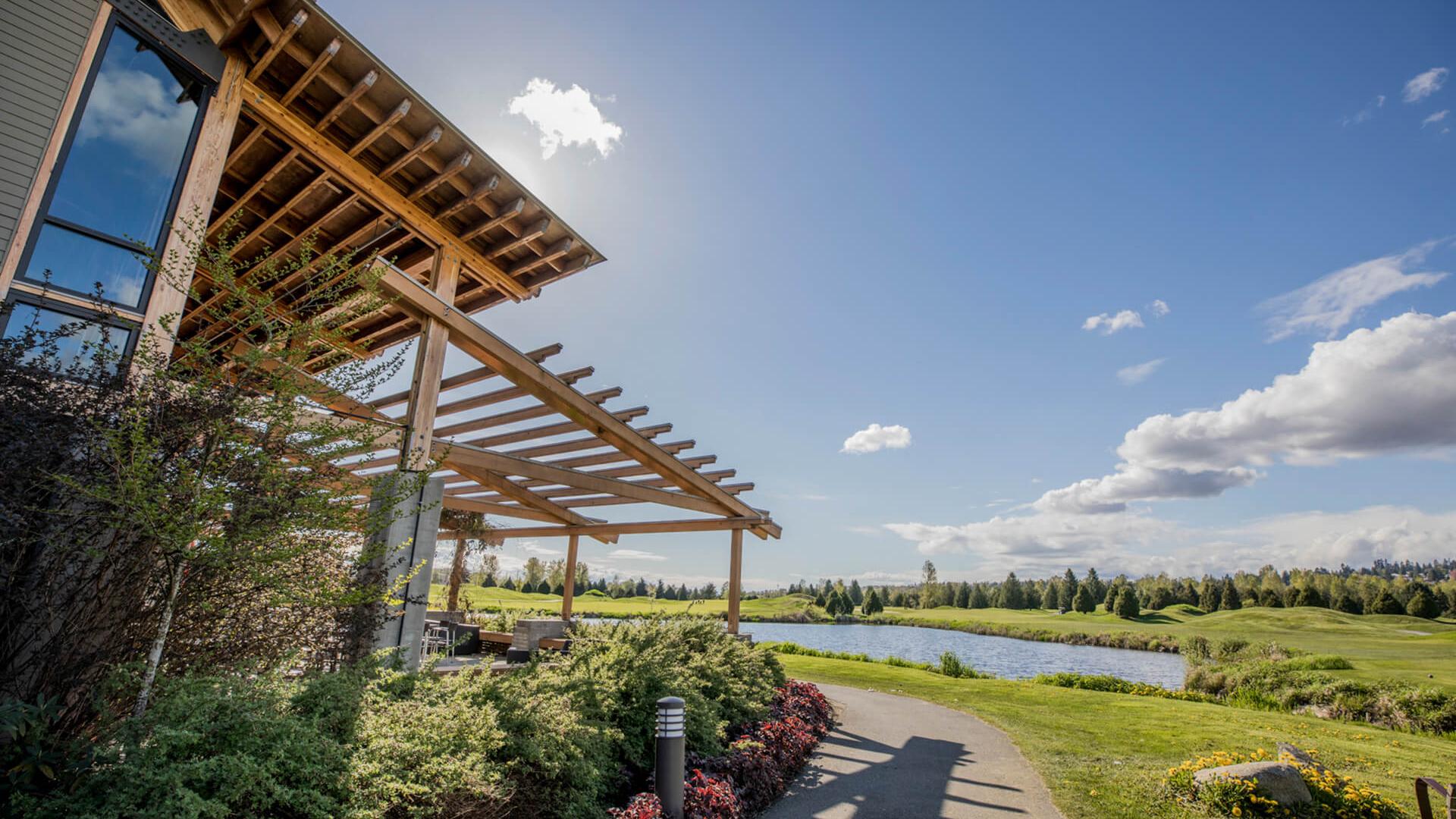 Sunny day at Riverway Clubhouse