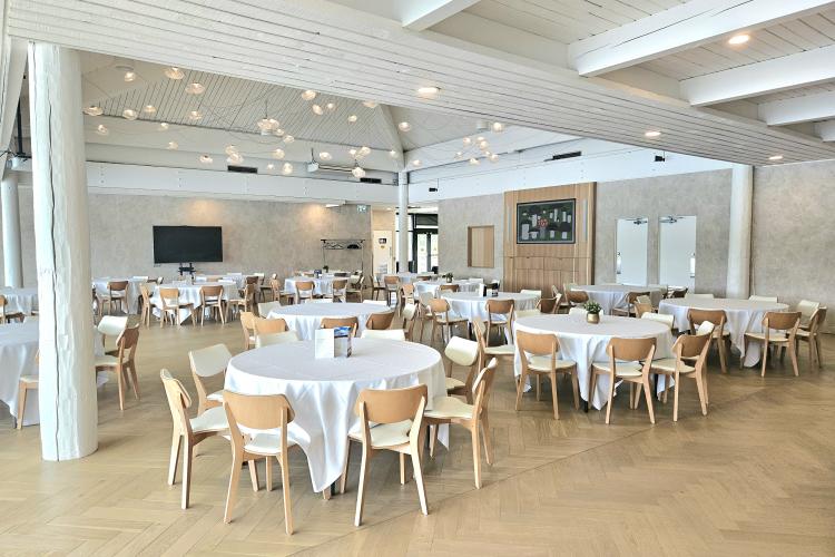 Burnaby Lake Pavilion interior setup