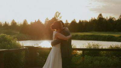 Sunset hug